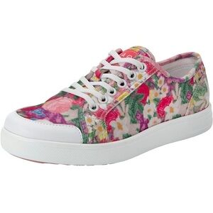 TRAQ BY ALEGRIA Floral Sneaq Sneakers Walking Shoes Women's Size 6-6.5 (EU 37)